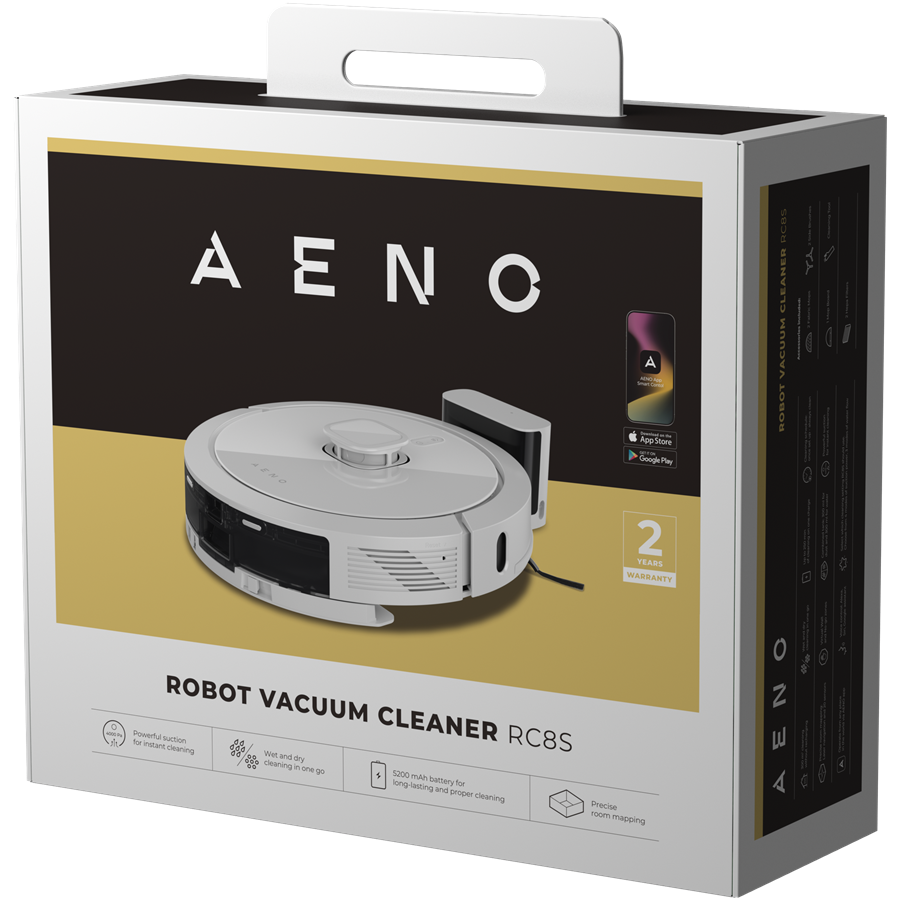 AENO RC8S Robot sprzątający 2w1 Mapa 4000Pa Biały-8