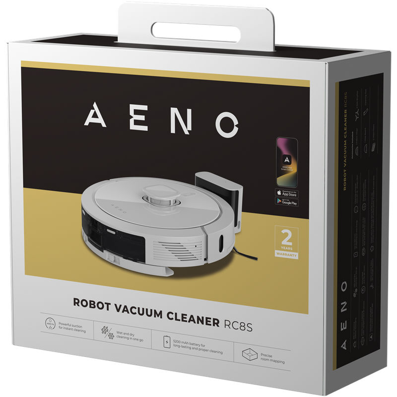AENO RC8S Robot sprzątający 2w1 Mapa 4000Pa Biały-8