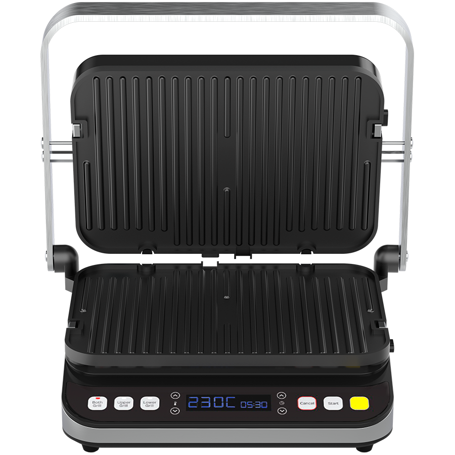 AENO EG1 Grill elektryczny 2000W 3 tryby Timer 320x220 Czarny-14