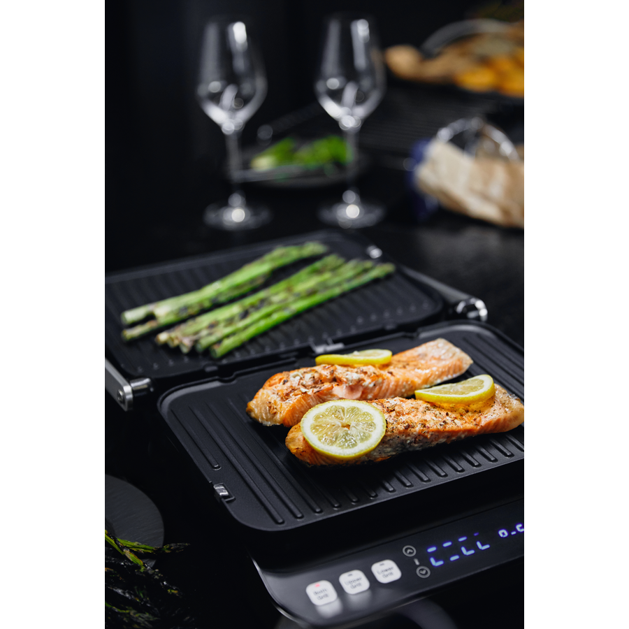 AENO EG1 Grill elektryczny 2000W 3 tryby Timer 320x220 Czarny