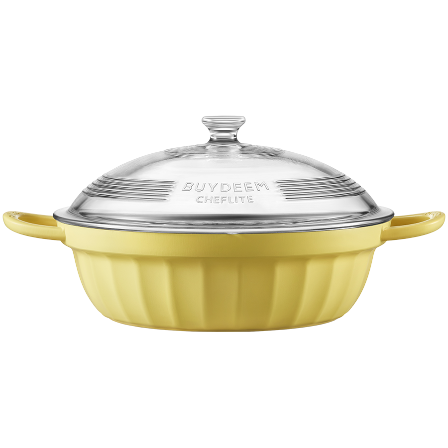 BUYDEEM Naczynie z pokrywą 3,8L CP181 Mellow Yellow