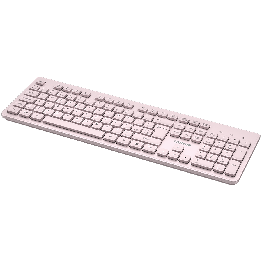 CANYON Klawiatura HKB-W01 UK/US AAA Bezprzewodowa Beżowa