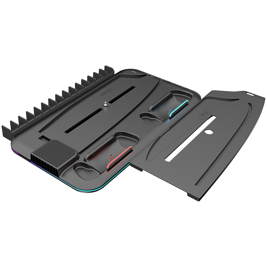 CANYON Podstawka chłodząca CS-51 RGB PS5 Slim/DE Ładowanie Czarna