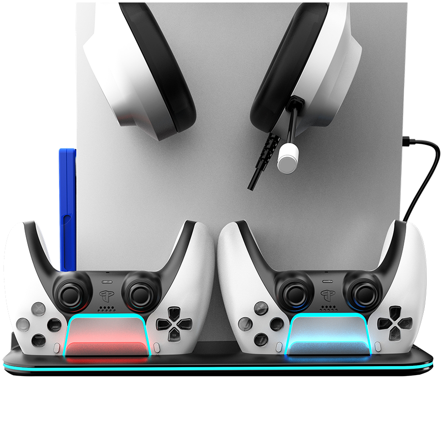 CANYON Podstawka chłodząca CS-51 RGB PS5 Slim/DE Ładowanie Czarna