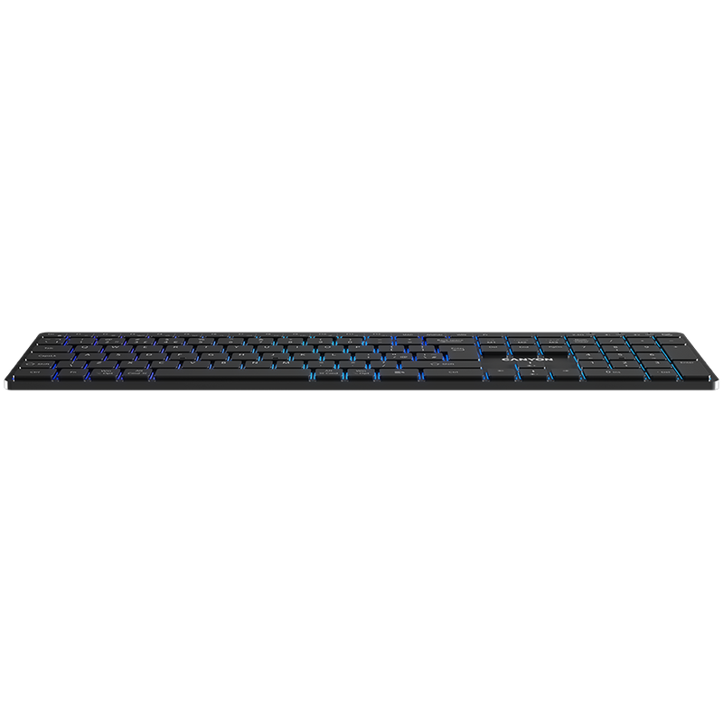 CANYON Klawiatura HKB-W11 UK/US RGB Dwa Tryby Bezprz. Czarna-3