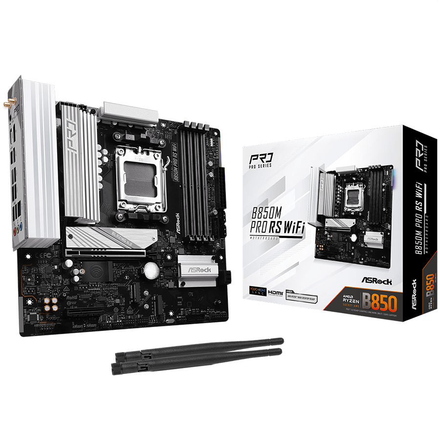 ASROCK B850M Pro RS WiFi mATX AM5 DDR5-1