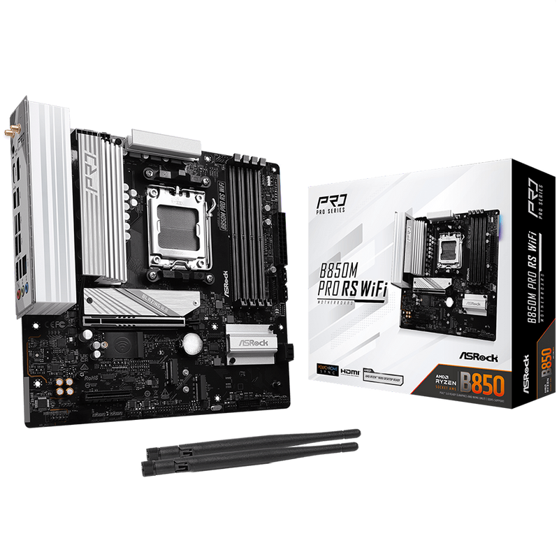ASROCK B850M Pro RS WiFi mATX AM5 DDR5-1