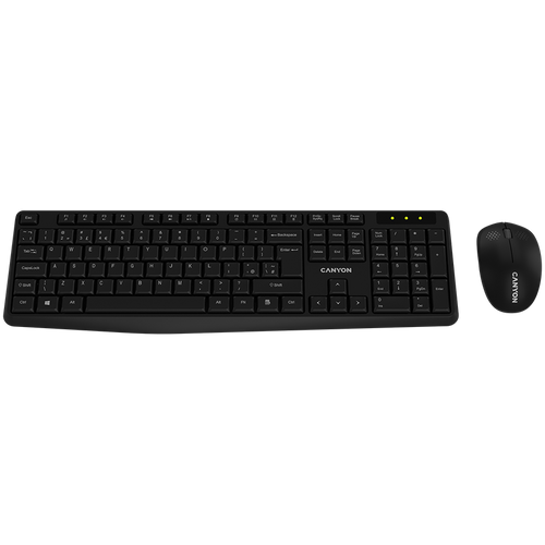 CANYON Zestaw  klawiatura i mysz SET-W01 Bezprzewodowy Czarny