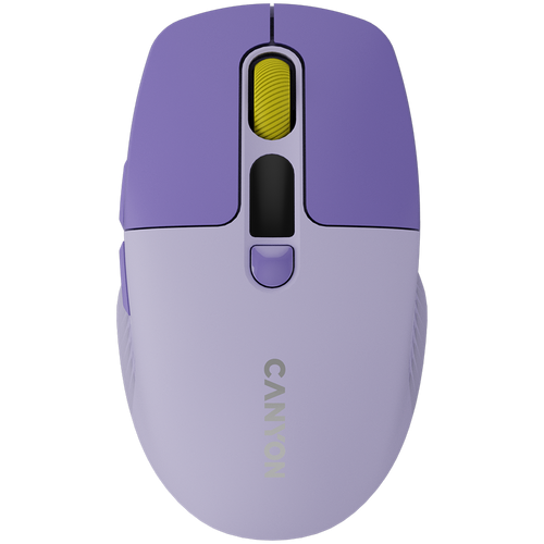 CANYON Mysz bezprzewodowa MW-26 LCD Cicha Dwa Tryby Fioletowa