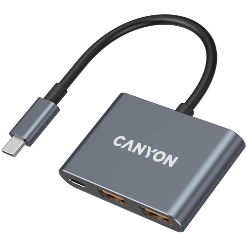 CANYON HUB DS-3 3 w 1 USB-C Ciemnoszary