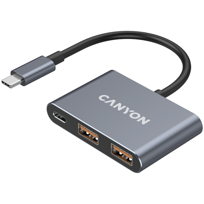 CANYON HUB DS-3 3 w 1 USB-C Ciemnoszary
