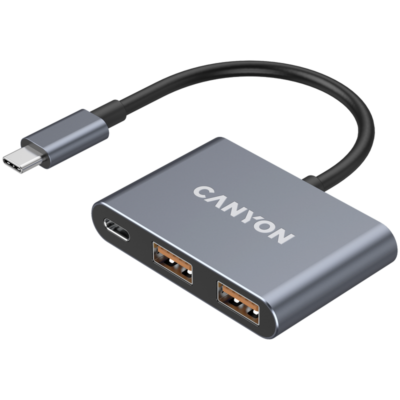 CANYON HUB DS-3 3 w 1 USB-C Ciemnoszary-2