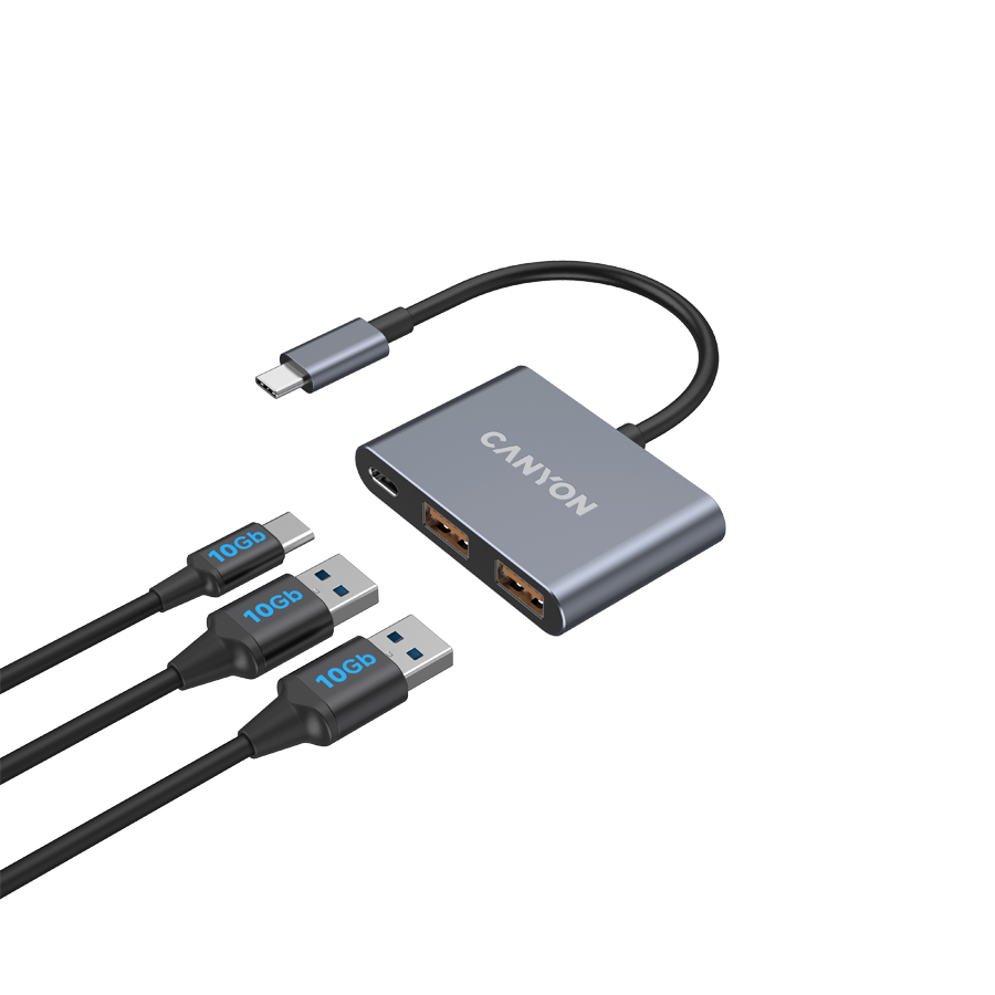 CANYON HUB DS-3 3 w 1 USB-C Ciemnoszary-5