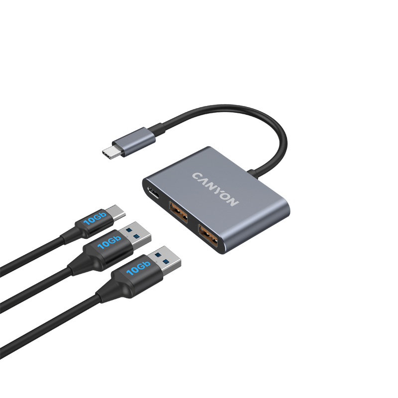 CANYON HUB DS-3 3 w 1 USB-C Ciemnoszary-5