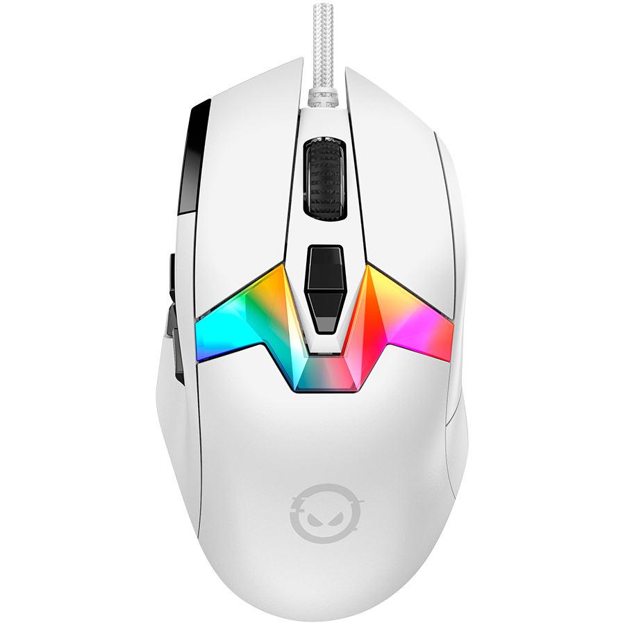 LORGAR Mysz Gamingowa Pro MSP80, 8000 Hz, Biała