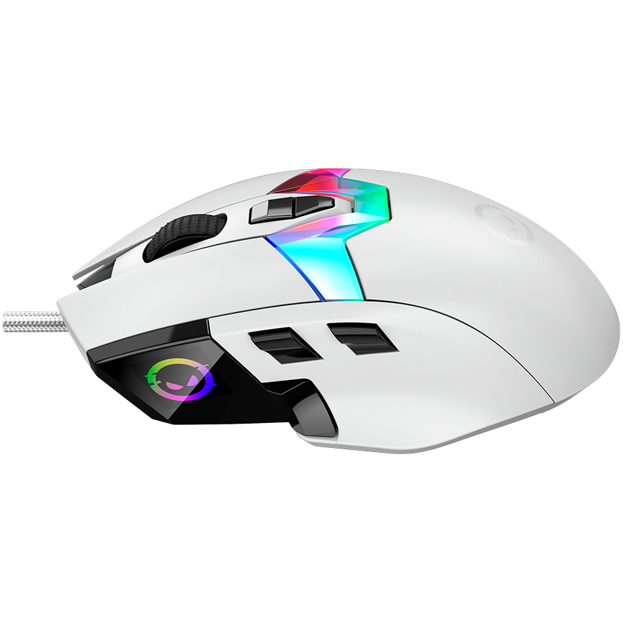 LORGAR Mysz Gamingowa Pro MSP80, 8000 Hz, Biała