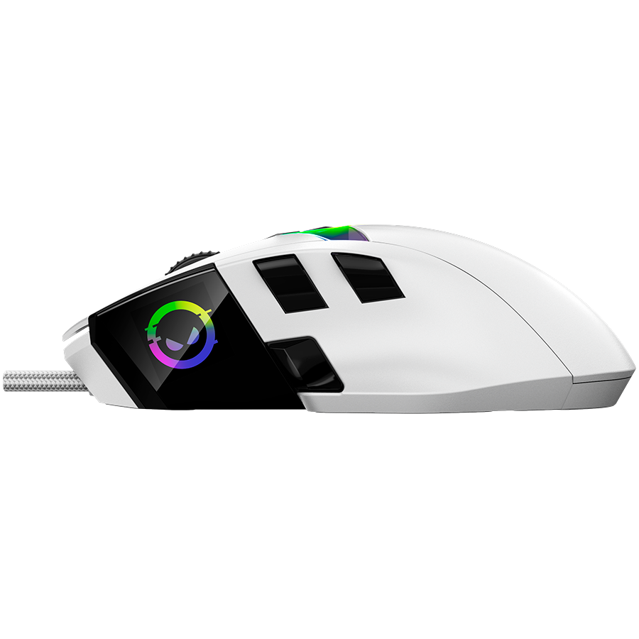 LORGAR Mysz Gamingowa Pro MSP80, 8000 Hz, Biała