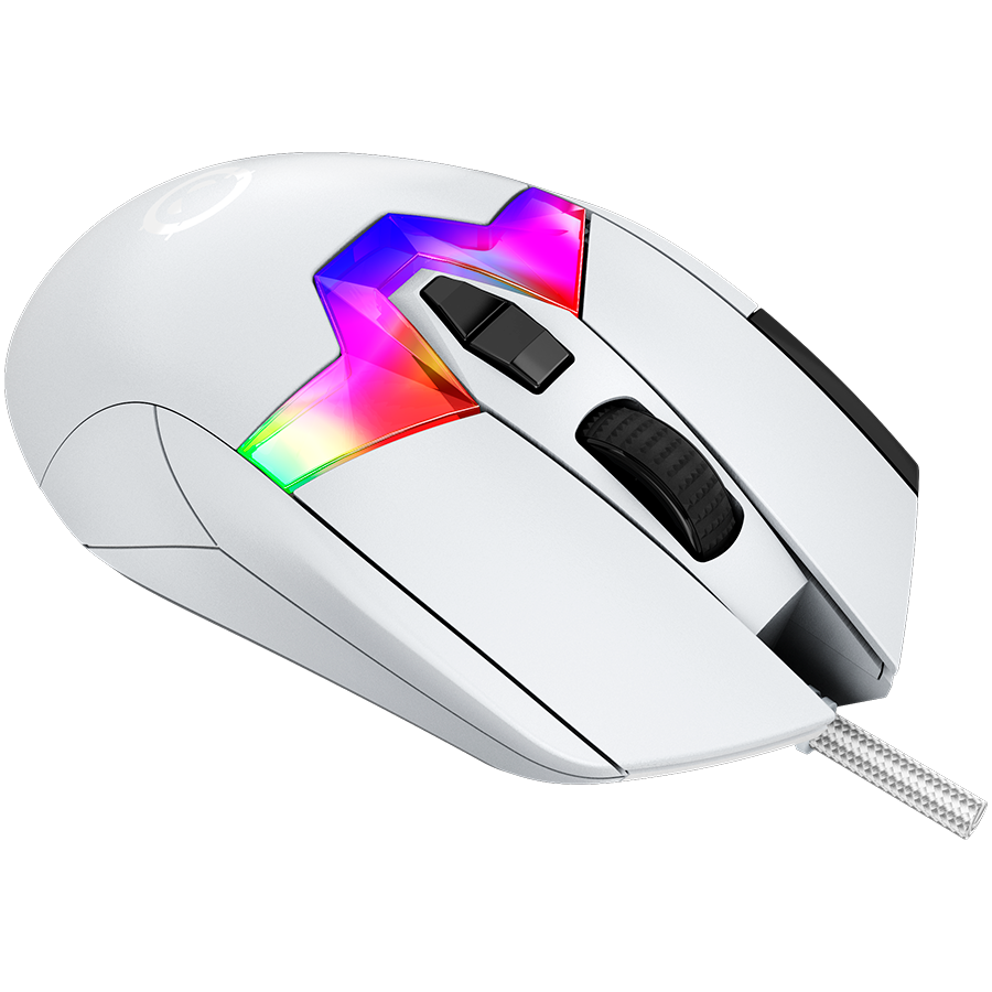 LORGAR Mysz Gamingowa Pro MSP80, 8000 Hz, Biała