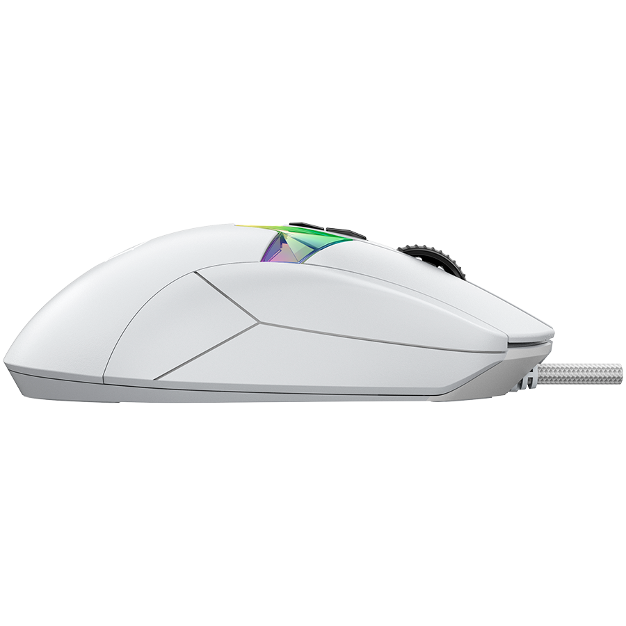 LORGAR Mysz Gamingowa Pro MSP80, 8000 Hz, Biała