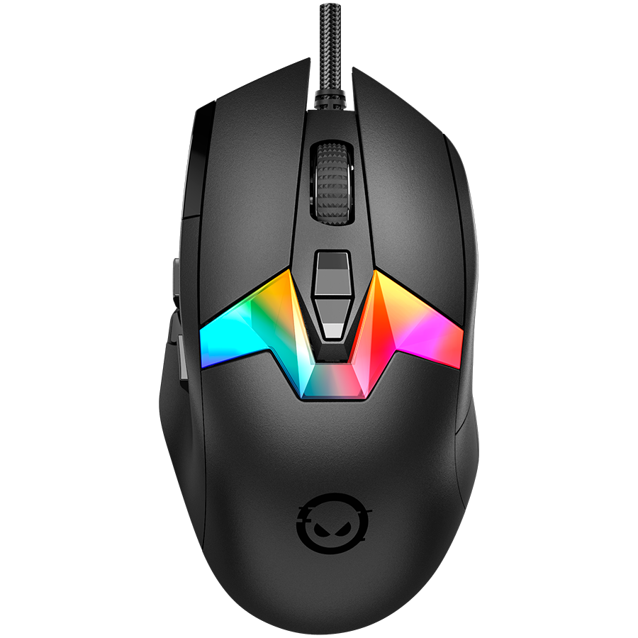 LORGAR Mysz Gamingowa Pro MSP80, 8000 Hz, Czarna