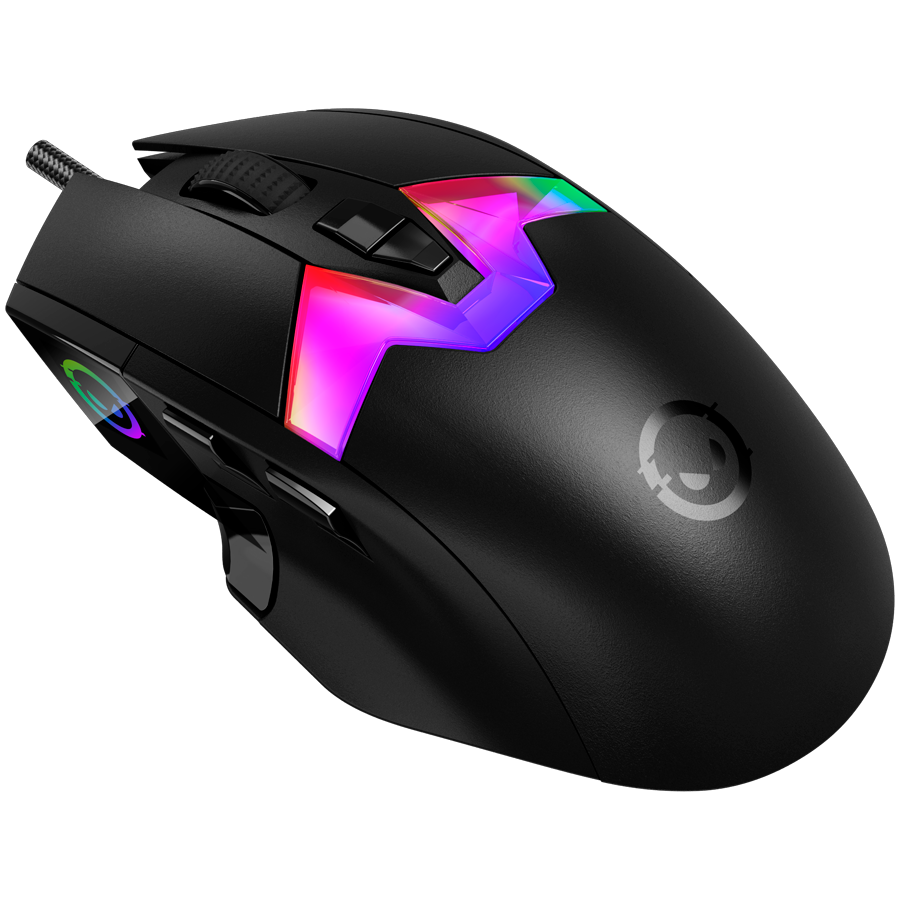 LORGAR Mysz Gamingowa Pro MSP80, 8000 Hz, Czarna
