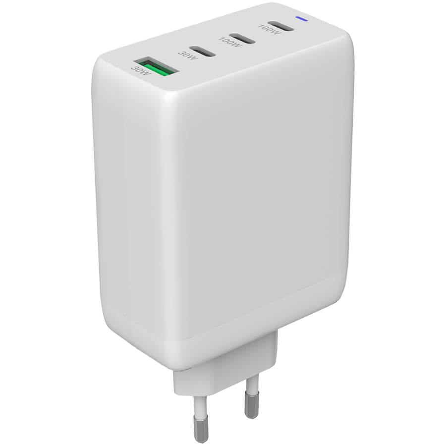 CANYON Ładowarka sieciowa CU100ACC GaN 100W 3xPD 1xQC EU Biała