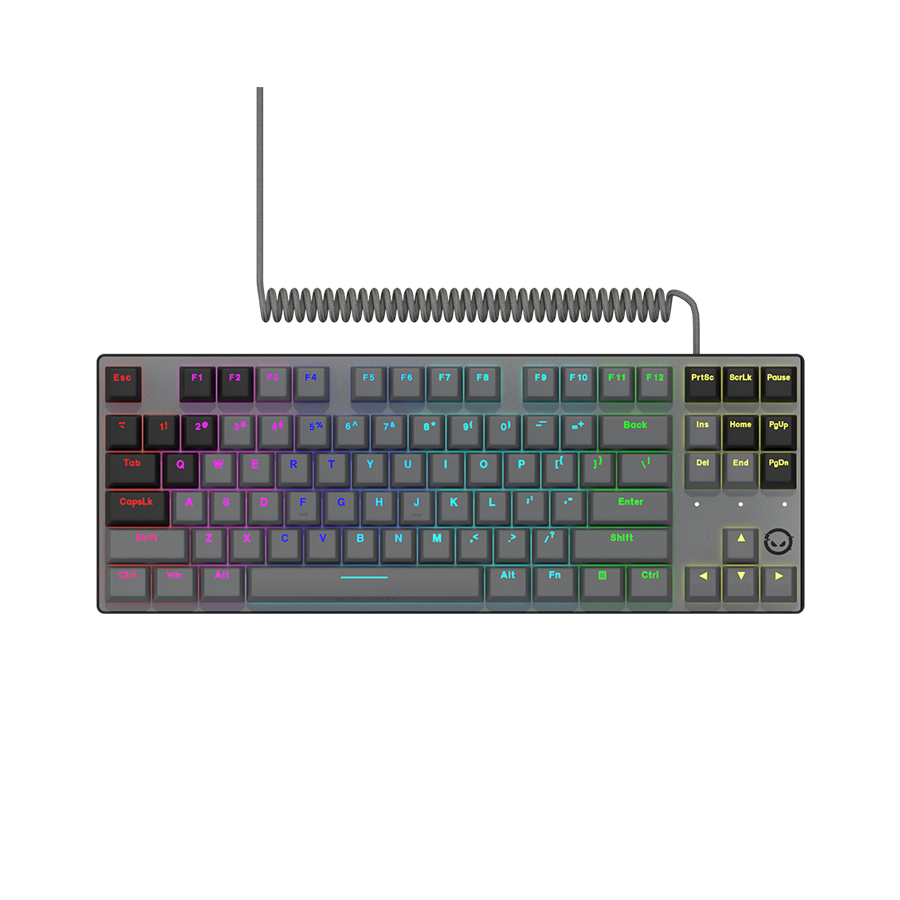 LORGAR Klawiatura Gamingowa Przewodowa Azar 514, mechaniczna, RGB, Czarna