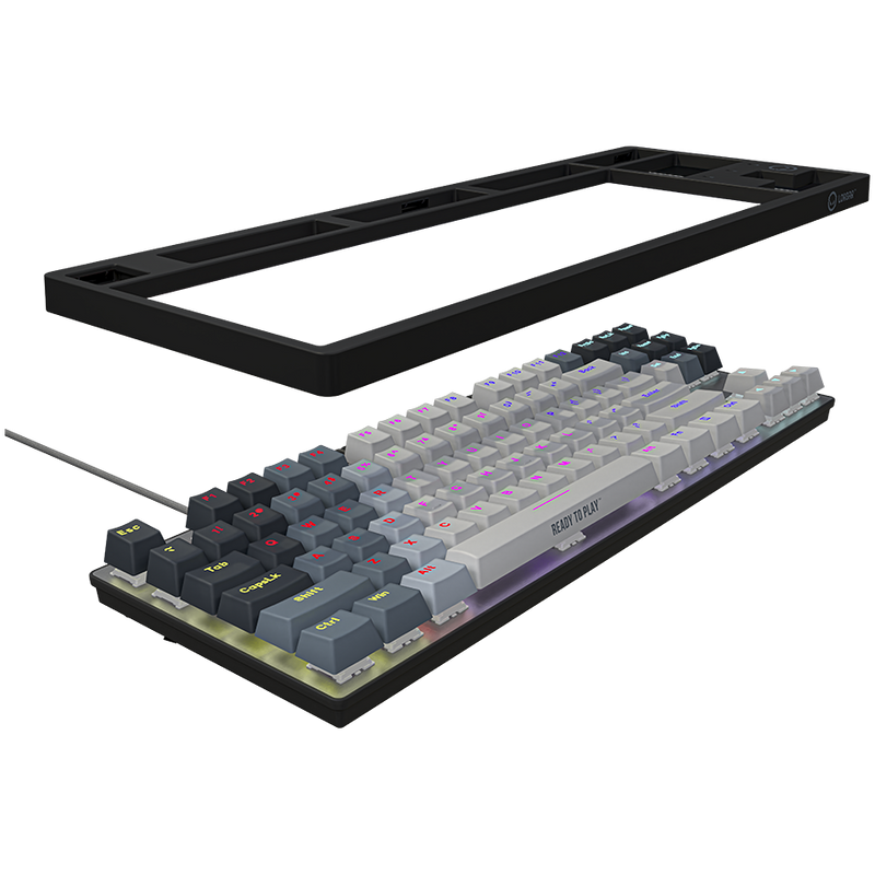 LORGAR Klawiatura Gamingowa Przewodowa Azar 514, mechaniczna, RGB, Biała-16