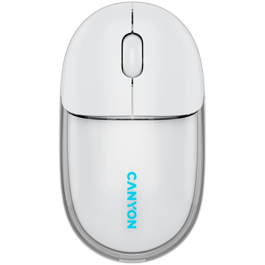 CANYON mouse OnClick 24 BT/ Wireless Transparent/White-1