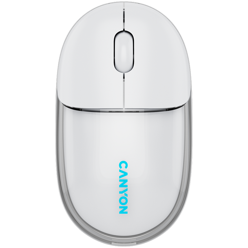CANYON mouse OnClick 24 BT/ Wireless Transparent/White-1