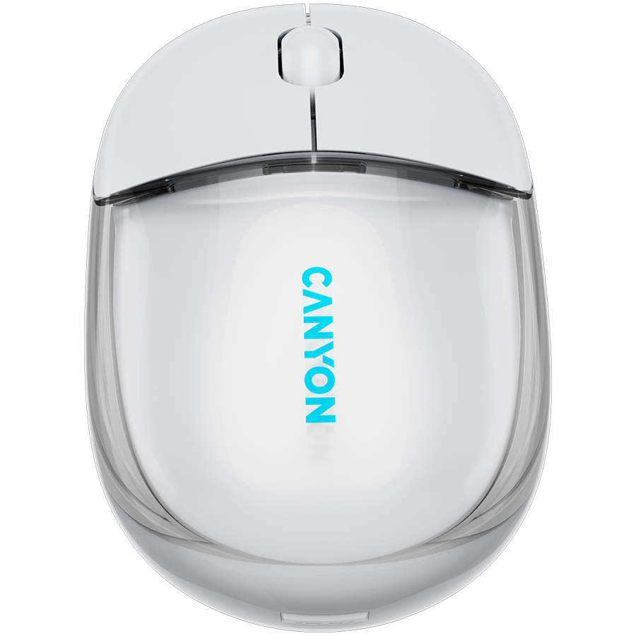 CANYON mouse OnClick 24 BT/ Wireless Transparent/White-2