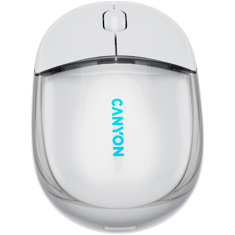CANYON mouse OnClick 24 BT/ Wireless Transparent/White-2