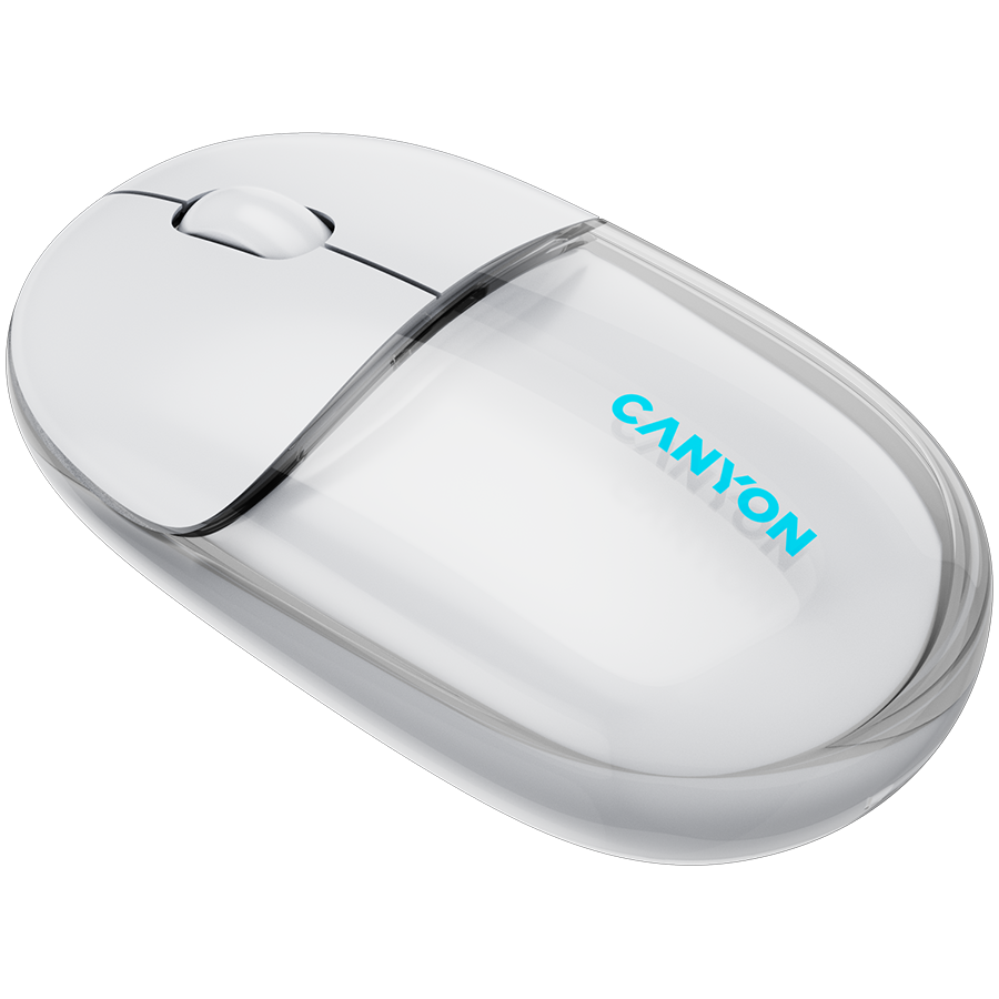 CANYON mouse OnClick 24 BT/ Wireless Transparent/White-3