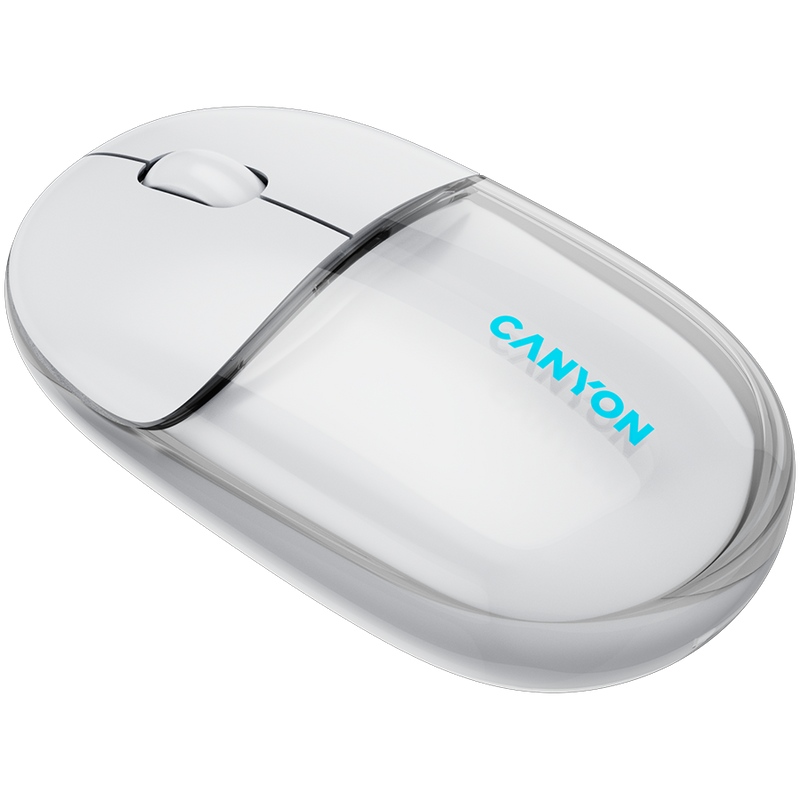 CANYON mouse OnClick 24 BT/ Wireless Transparent/White-3