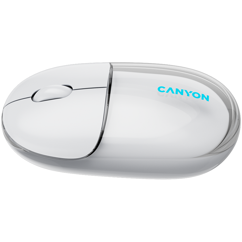 CANYON mouse OnClick 24 BT/ Wireless Transparent/White-4