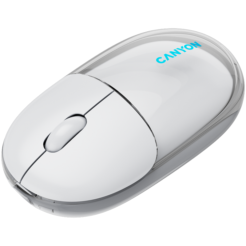 CANYON mouse OnClick 24 BT/ Wireless Transparent/White-5