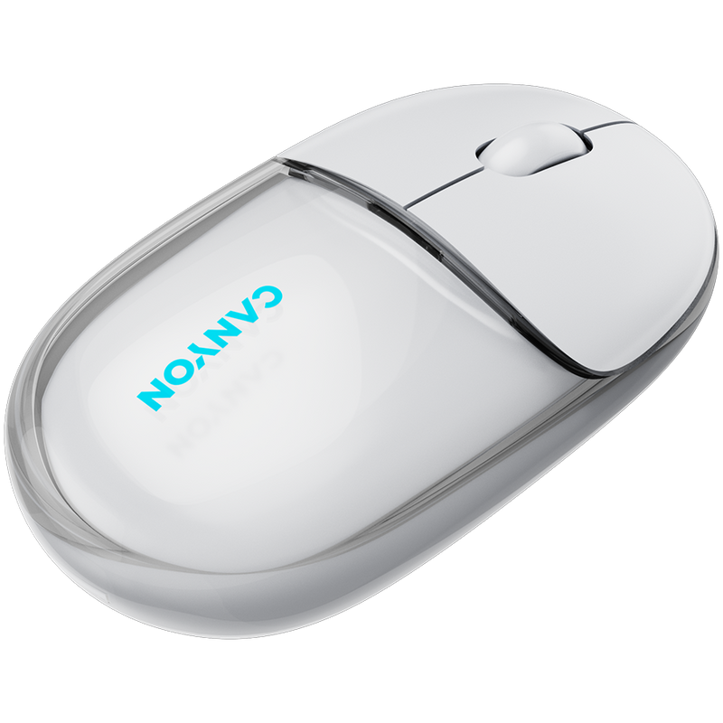 CANYON mouse OnClick 24 BT/ Wireless Transparent/White-6