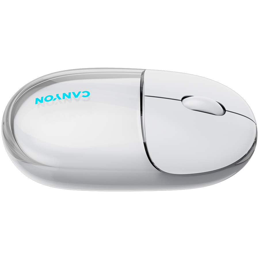 CANYON mouse OnClick 24 BT/ Wireless Transparent/White-7