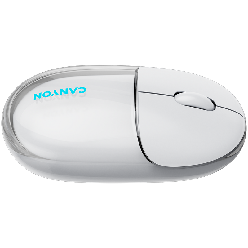 CANYON mouse OnClick 24 BT/ Wireless Transparent/White-7