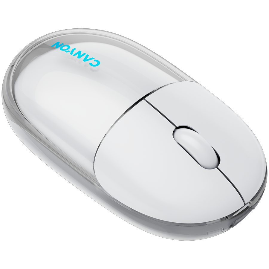 CANYON mouse OnClick 24 BT/ Wireless Transparent/White-8
