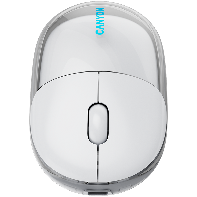 CANYON mouse OnClick 24 BT/ Wireless Transparent/White-9