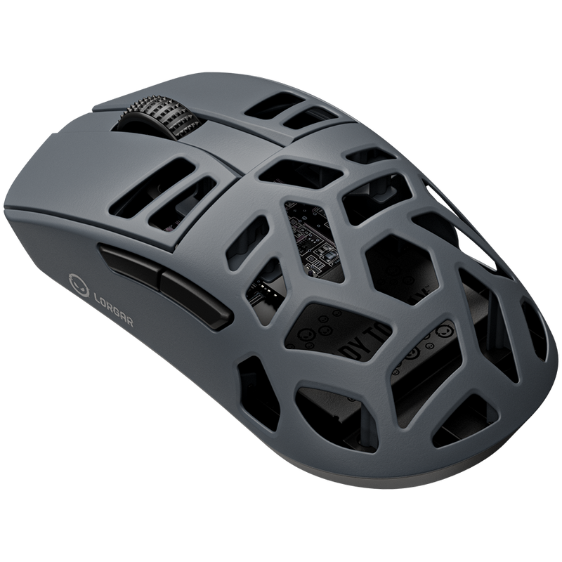 LORGAR Mysz Gamingowa MSE90W, Bezprzewodowa ze stopu magnezu, Ciemnoszara-2