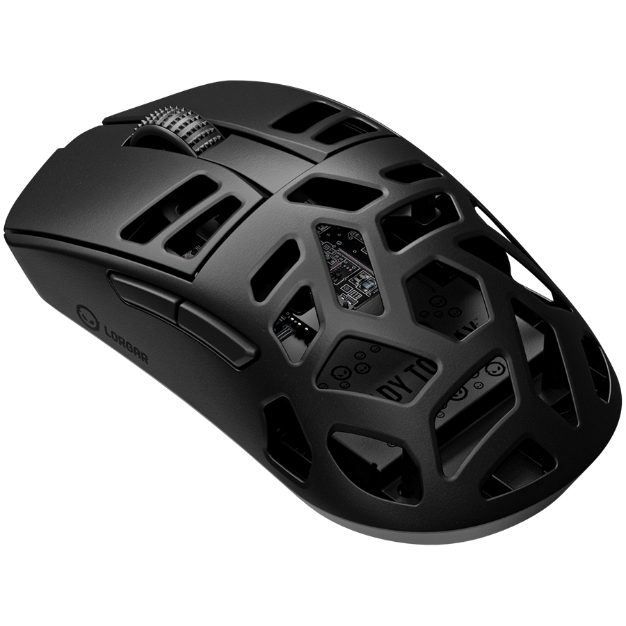 LORGAR Mysz Gamingowa MSE90W, Bezprzewodowa ze stopu magnezu,Czarna