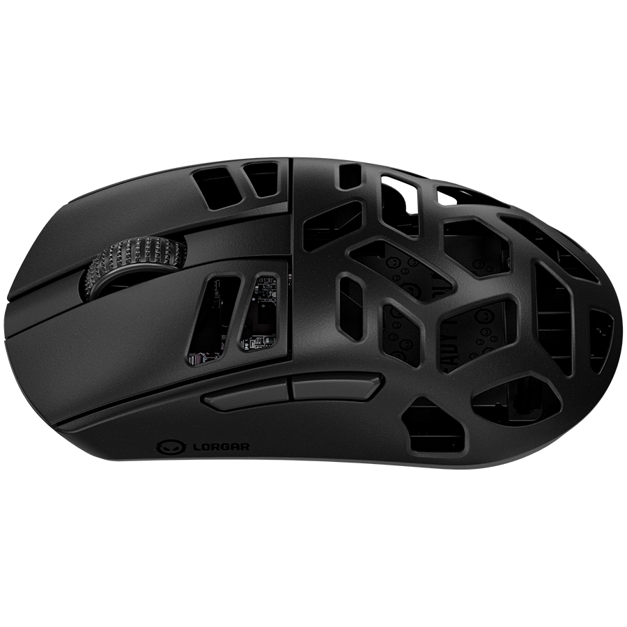 LORGAR Mysz Gamingowa MSE90W, Bezprzewodowa ze stopu magnezu,Czarna