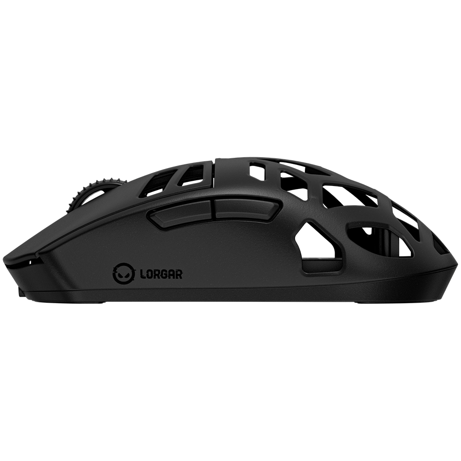 LORGAR Mysz Gamingowa MSE90W, Bezprzewodowa ze stopu magnezu,Czarna