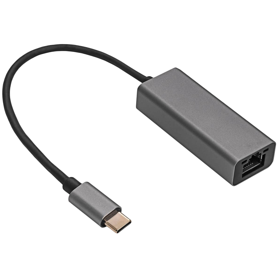 AKYGA Adapter z kablem Akyga AK-AD-65 karta sieciowa USB type C (m) / RJ45 (f) 10/100/1000 ver. 3.0 15cm-1