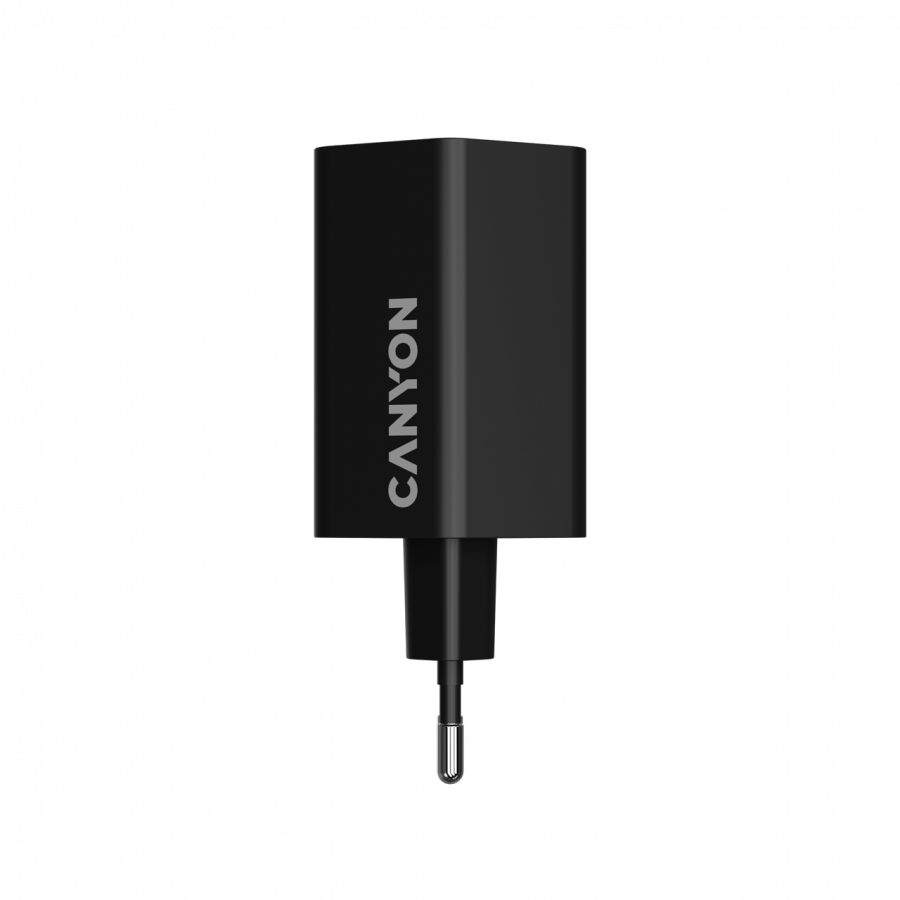 CANYON Ładowarka sieciowa HEXAGON 65 GaN 65W 2xPD 1xQC EU Czarna