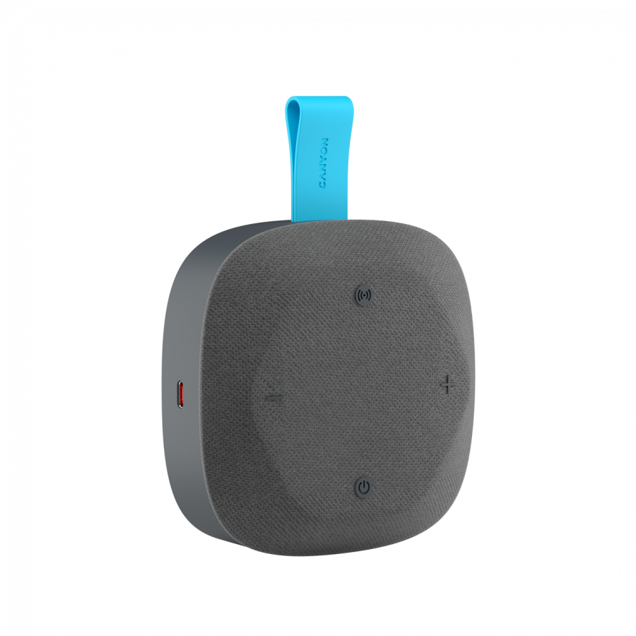 CANYON Głośnik Bluetooth HEXAGON 10 TWS 8W IPX5 Szaro - Niebieski