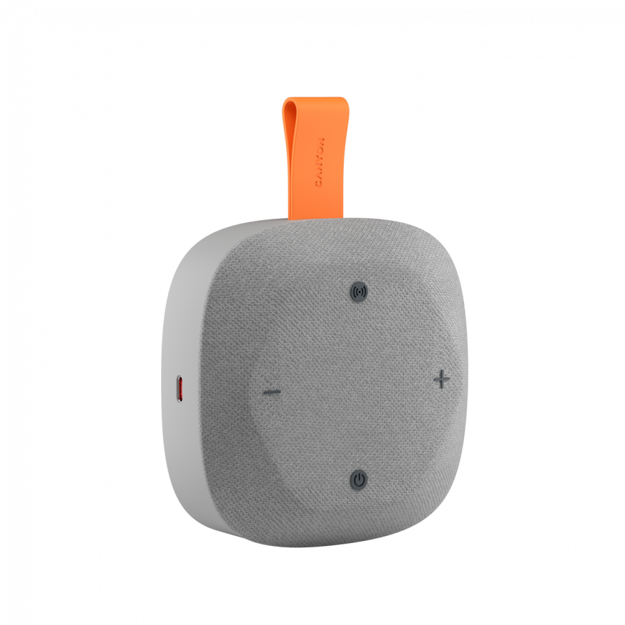 CANYON Głośnik Bluetooth HEXAGON 10 TWS 8W IPX5 Szaro-Pomar.