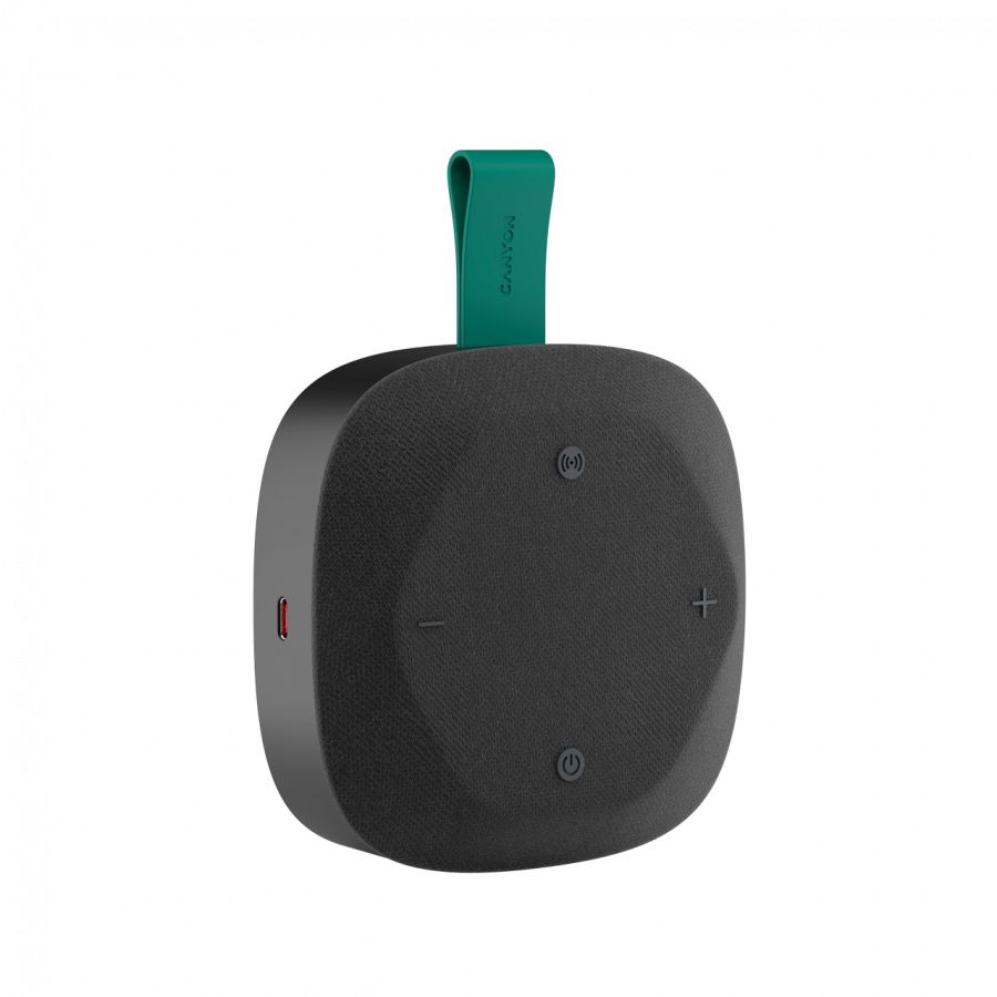 CANYON Głośnik Bluetooth HEXAGON 10 TWS 8W IPX5 Czarno - Zielony